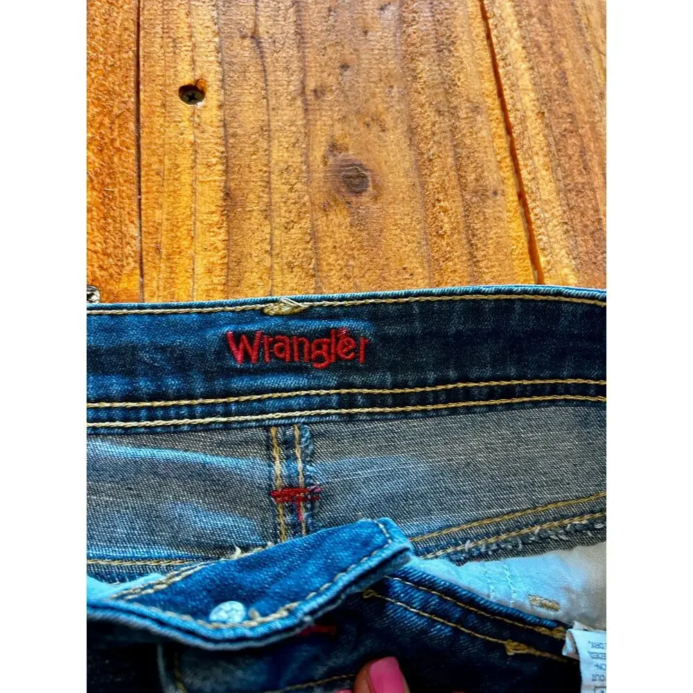 Vintage Y2K Wrangler Medium Wash Denim Skirt Womens 10M Mid Rise Pencil Jean EUC